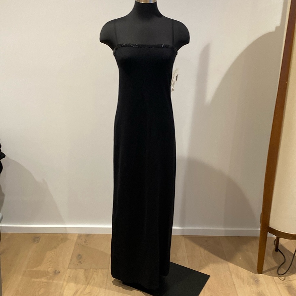 RALPH LAUREN BLACK MAXI DRESS SIZE M